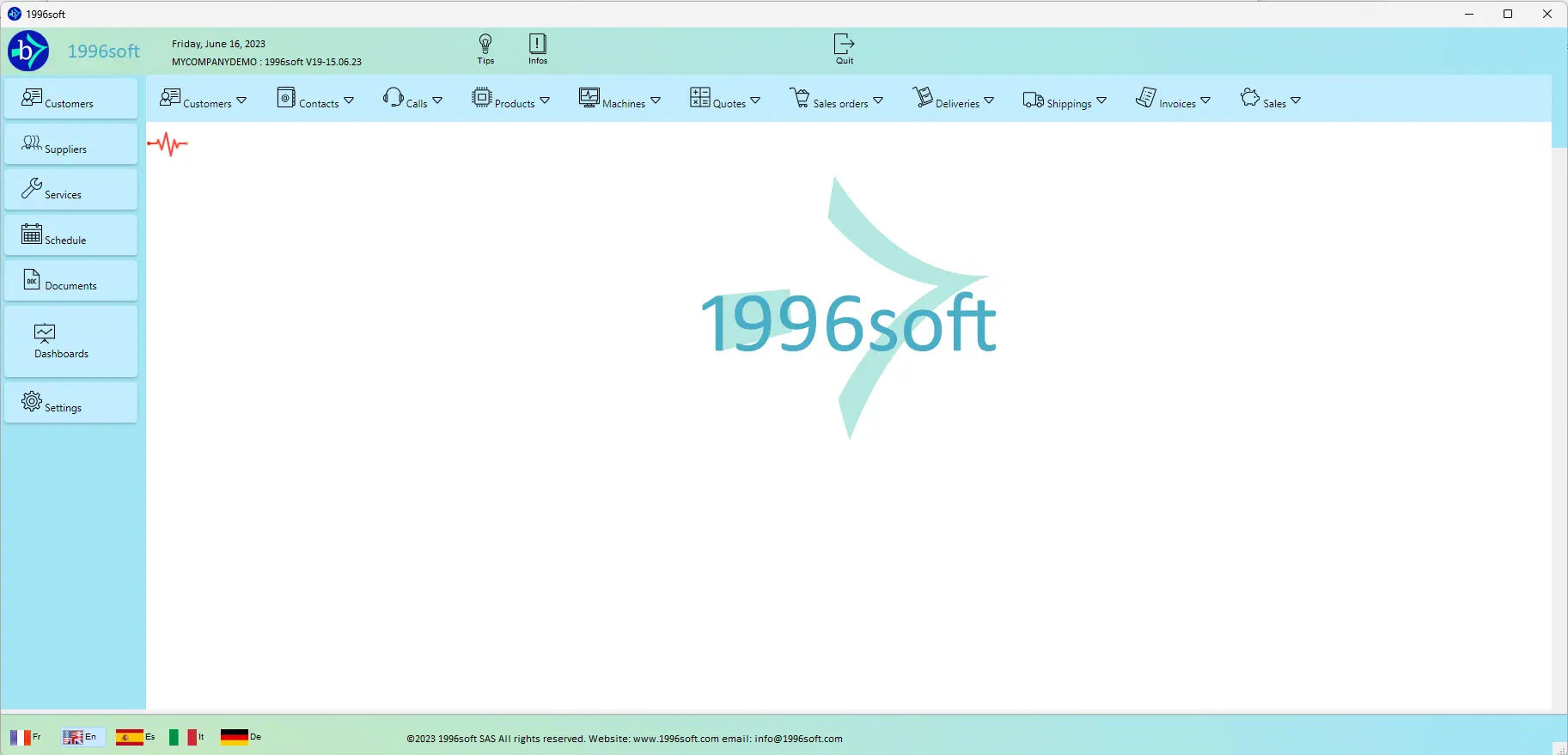 1996soft main screen